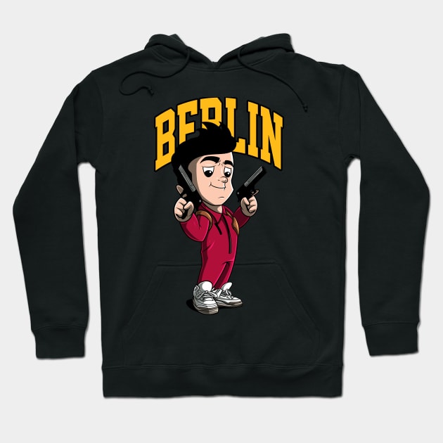 Berlin Money Heist Hoodie by namanyastudios